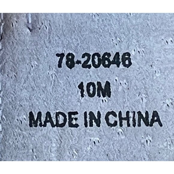 Johnston & Murphy Womens 10M Beige & White Sandals Heels Striped Elastic Straps - Picture 12 of 16